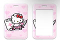 Baby Pink Hello Kitty Heart ID Cover
