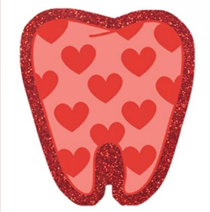 Red Sweet Tooth Dental Badge Reel